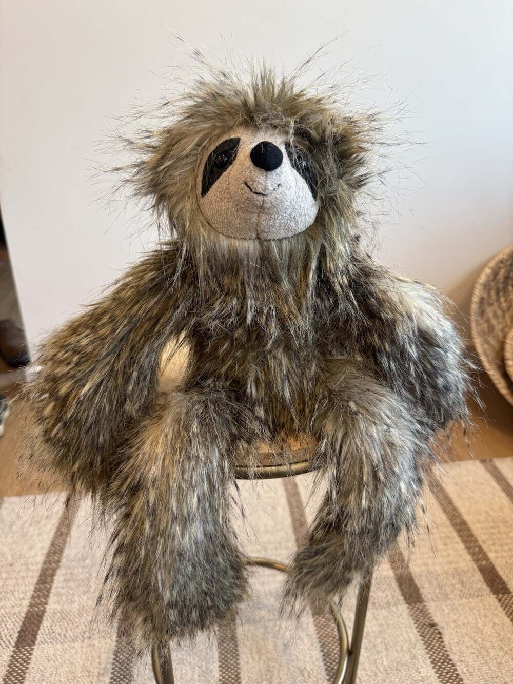 Jellycat Cyril Sloth Fuzzy Friend Plush 16” Stuffed Animal Large Brown Black